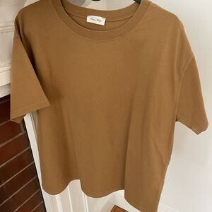 Brown Boxy T-Shirt from American Vintage